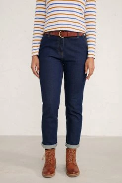 Seasalt Cornwall Navy Blue Hallworthy Slim Jeans