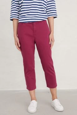 Seasalt Cornwall Pink Albert Quay Crops Trousers