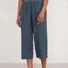 Seasalt Cornwall Blue Linen Lunar Light Crops Trousers