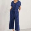 Seasalt Cornwall Blue Rose Trellis Jumpsuit