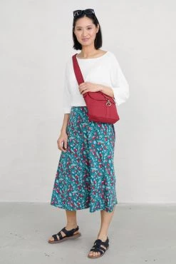 Seasalt Cornwall Teal Blue Midi Orchard Skirt