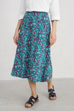 Seasalt Cornwall Teal Blue Midi Orchard Skirt -Cheap Seasalt Store unnamed file 1092 scaled
