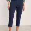 Seasalt Blue Slim Fit Albert Quay Cropped Trousers