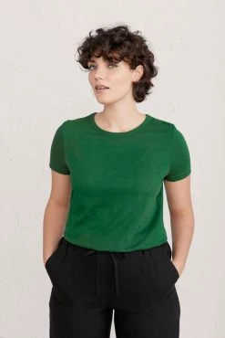 Seasalt Green Short Sleeve Cotton Crew T-Shirt