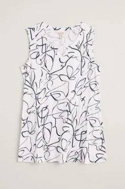 Seasalt Cornwall White Organic Cotton Flag Iris Vest -Cheap Seasalt Store unnamed file 1148