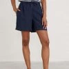 Seasalt Blue Linen Fieldscape Shorts