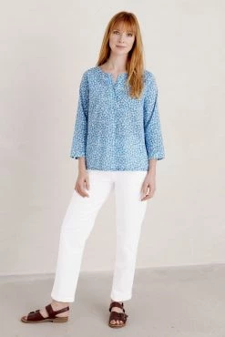 Seasalt Blue Handcrafted Cotton Top -Cheap Seasalt Store unnamed file 1163 scaled