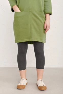 Seasalt Grey Organic Cotton Charming Cropped Leggings