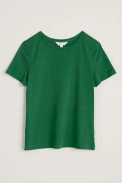 Seasalt Green Short Sleeve Cotton Crew T-Shirt -Cheap Seasalt Store unnamed file 117