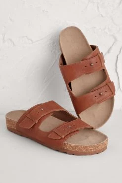 Seasalt Brown Slip-On Slider Leather Polpier Cove Sandals -Cheap Seasalt Store unnamed file 1176 scaled