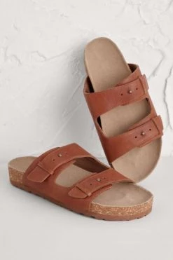 Seasalt Brown Slip-On Slider Leather Polpier Cove Sandals -Cheap Seasalt Store unnamed file 1178