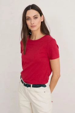 Seasalt Womens Red Cornwall T-Shirt