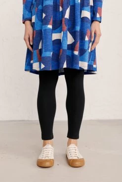 Seasalt Cornwall Tall Black Sea Dance Leggings