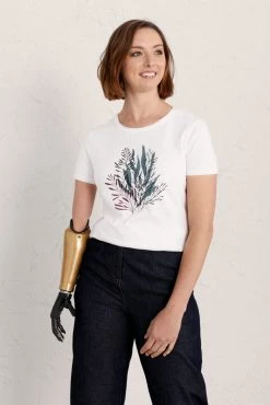 Seasalt Cornwall Natural Printing Ink T-Shirt