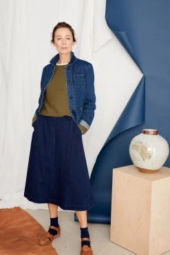 Seasalt Cornwall Blue Reading Rocks Jacket