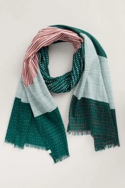 Seasalt Cornwall Green New Everyday Scarf