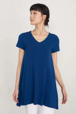 Seasalt Blue Floral Field Guide Tunic Top