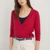 Seasalt Red Three Quarter Sleeve Beach Aster Cardigan