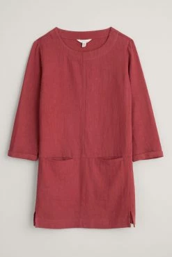 Seasalt Cornwall Red Three Quarter Sleeve St Agnes Clay Tunic -Cheap Seasalt Store unnamed file 1318 scaled