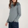 Seasalt Cornwall Falmouth Grey Breton Nickel Chalk Sailor T-Shirt