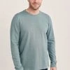 Seasalt Cornwall Men's Blue Lichen Allet Long Sleeve T-Shirt