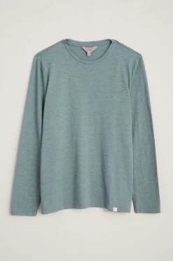 Seasalt Cornwall Men's Blue Lichen Allet Long Sleeve T-Shirt -Cheap Seasalt Store unnamed file 236