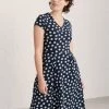 Seasalt Blue Flare Short Sleeve Organic Cotton Dress
