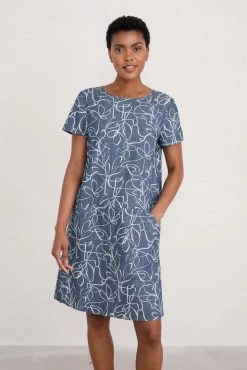 Seasalt Cornwall Blue Tall Shift Veryan Dress