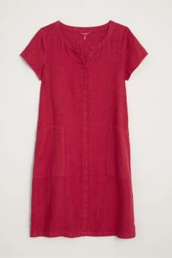Seasalt Cornwall Pink Linen Okanum Dress -Cheap Seasalt Store unnamed file 267 scaled