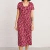 Seasalt Cornwall Pink Tall Bamboo Mix Seed Packet Dress