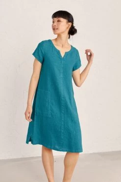 Seasalt Cornwall Blue Linen Okanum Dress -Cheap Seasalt Store unnamed file 284 scaled