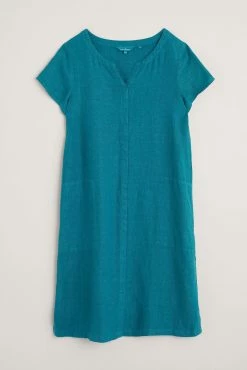 Seasalt Cornwall Blue Linen Okanum Dress -Cheap Seasalt Store unnamed file 285 scaled