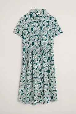 Seasalt Cornwall Teal Blue Short Sleeve Wood Rush Dress -Cheap Seasalt Store unnamed file 322 scaled