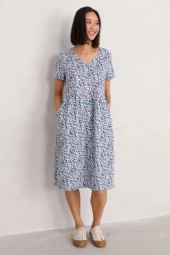 Seasalt Cornwall Teal Blue Summer Brush Drawing Dress -Cheap Seasalt Store unnamed file 345 scaled