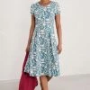 Seasalt Cornwall Teal Blue Fit And Flare Riviera Dress
