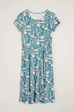 Seasalt Cornwall Teal Blue Fit And Flare Riviera Dress -Cheap Seasalt Store unnamed file 390 scaled