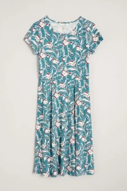 Seasalt Cornwall Teal Blue Fit And Flare Riviera Dress -Cheap Seasalt Store unnamed file 392