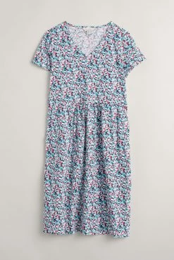 Seasalt Cornwall Tall Teal Blue Summer Brush Drawing Dress -Cheap Seasalt Store unnamed file 402 scaled