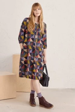 Seasalt Cornwall Navy A-Line Sea Call Dress