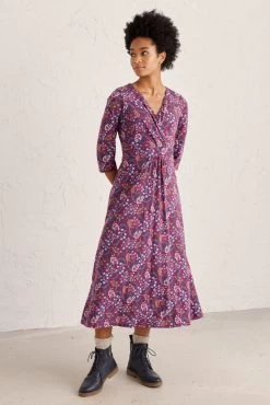 Seasalt Cornwall Pink Midi Chacewater Dress