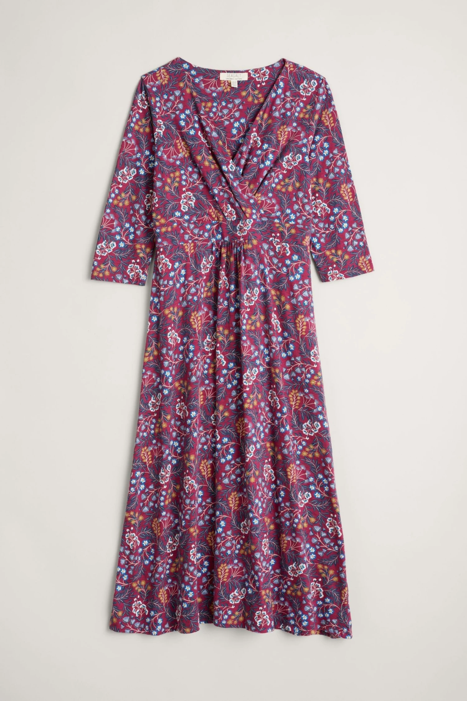 Seasalt Cornwall Pink Midi Chacewater Dress 4 Seasalt Cornwall Pink Midi Chacewater Dress - Image 4