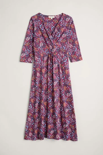 Seasalt Cornwall Pink Midi Chacewater Dress 6 Seasalt Cornwall Pink Midi Chacewater Dress - Image 6
