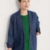 Seasalt Blue Organic Cotton Denim Willow Carr Blazer