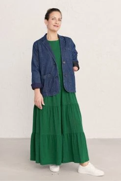 Seasalt Blue Organic Cotton Denim Willow Carr Blazer -Cheap Seasalt Store unnamed file 466 scaled