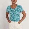 Seasalt Cornwall Green Organic Cotton Siren Song Top