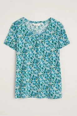 Seasalt Cornwall Green Organic Cotton Siren Song Top -Cheap Seasalt Store unnamed file 52