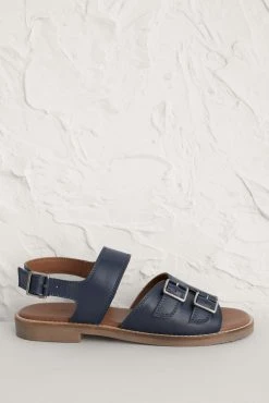 Seasalt Cornwall Blue Leather Saints Way Sandals