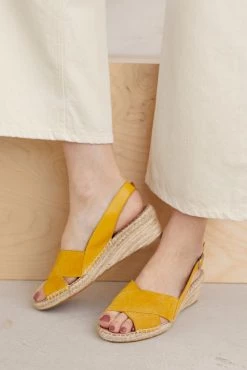 Seasalt Cornwall Yellow Peep Toe Kimbra Espadrilles