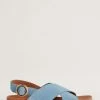 Seasalt Cornwall Blue Leather Dream Keeper Sandals