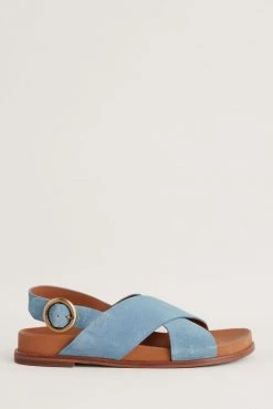 Seasalt Cornwall Blue Leather Dream Keeper Sandals